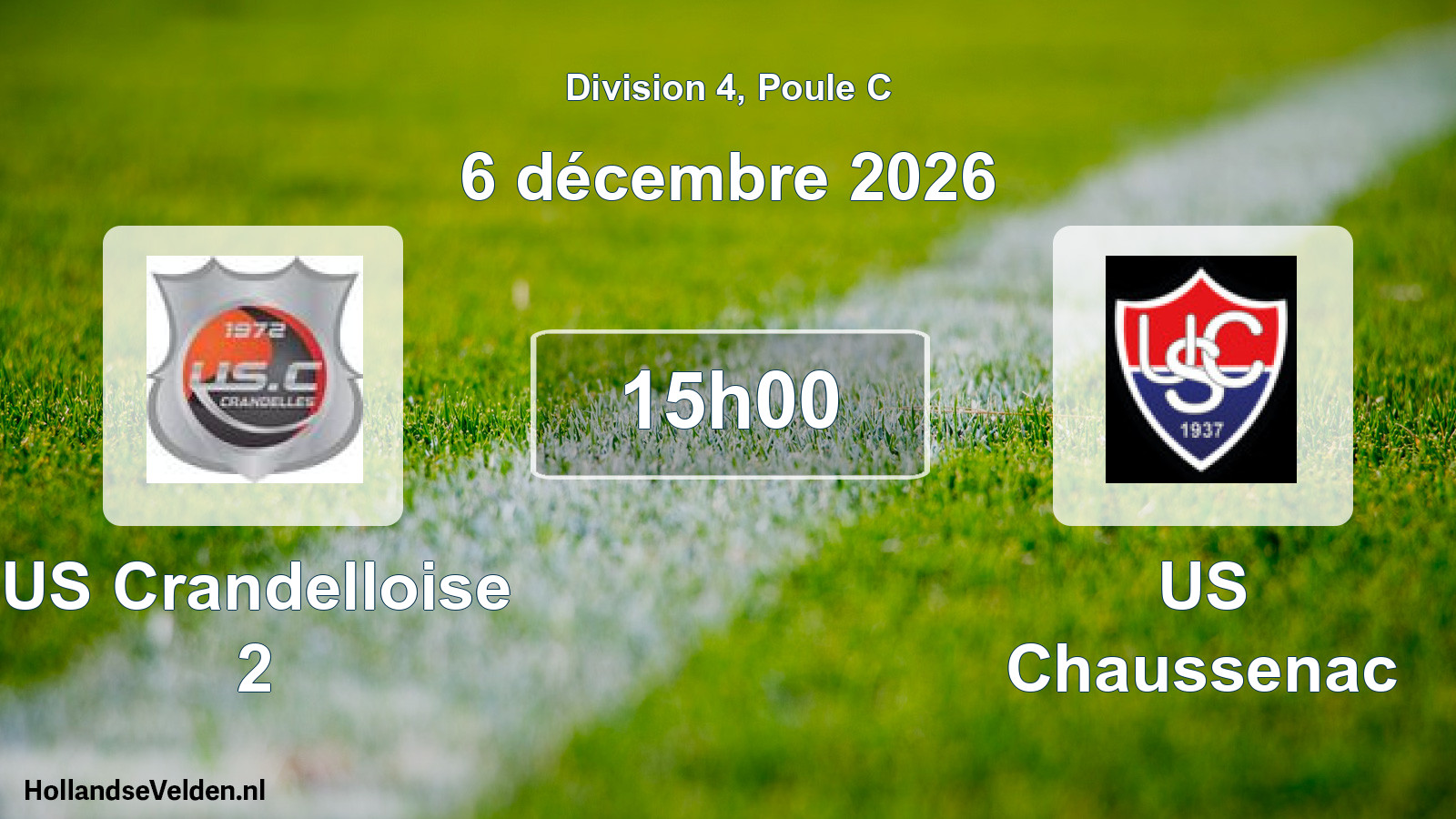 Match programmé: US Crandelloise 2 - US Chaussenac (6 décembre 2026)