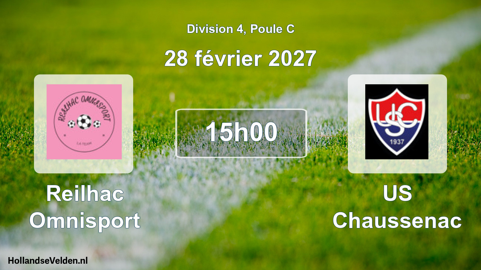 Match programmé: Reilhac Omnisport - US Chaussenac (28 février 2027)