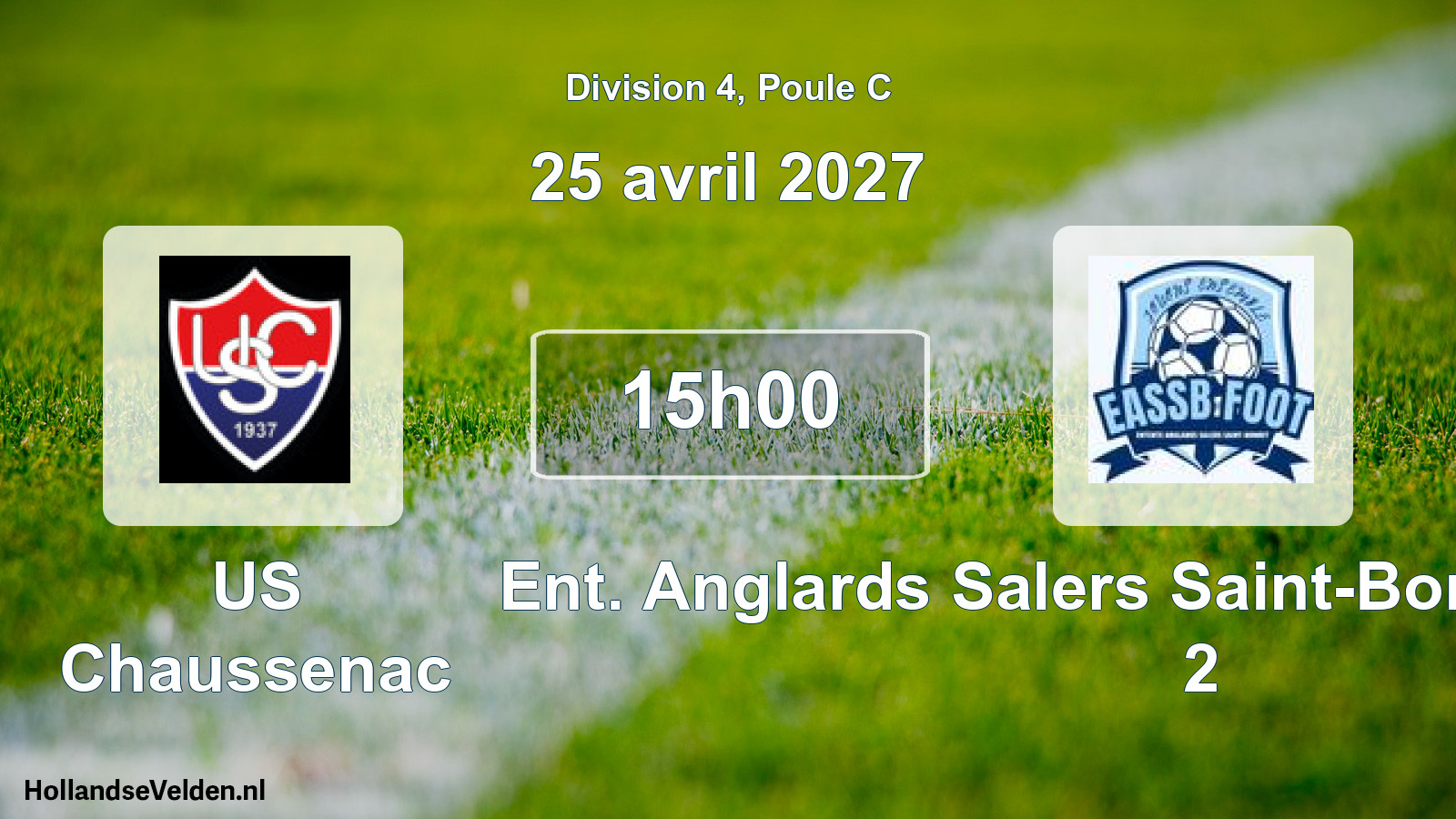 Match programmé: US Chaussenac - Ent. Anglards Salers Saint-Bonnet-de-Salers 2 (25 avril 2027)