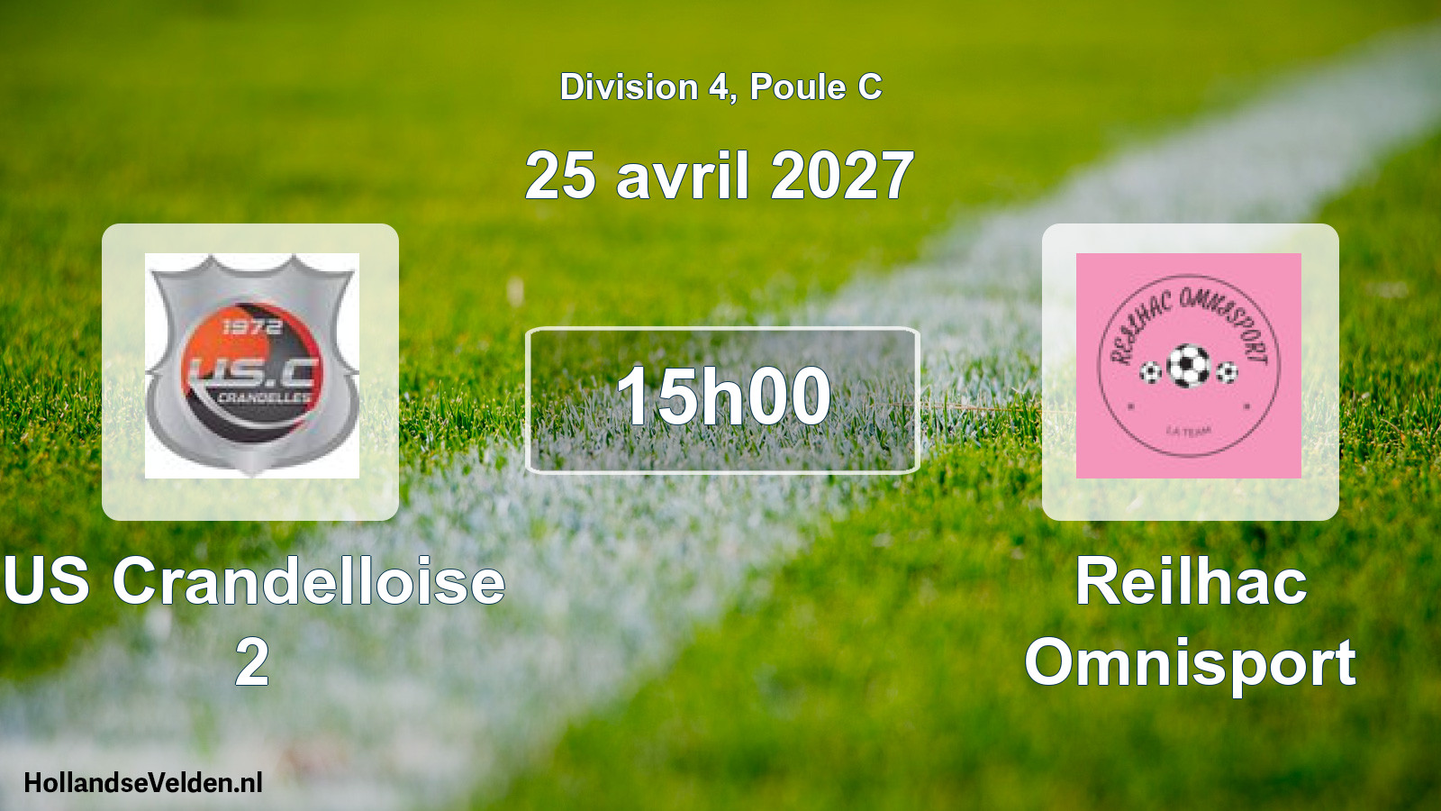 Match programmé: US Crandelloise 2 - Reilhac Omnisport (25 avril 2027)
