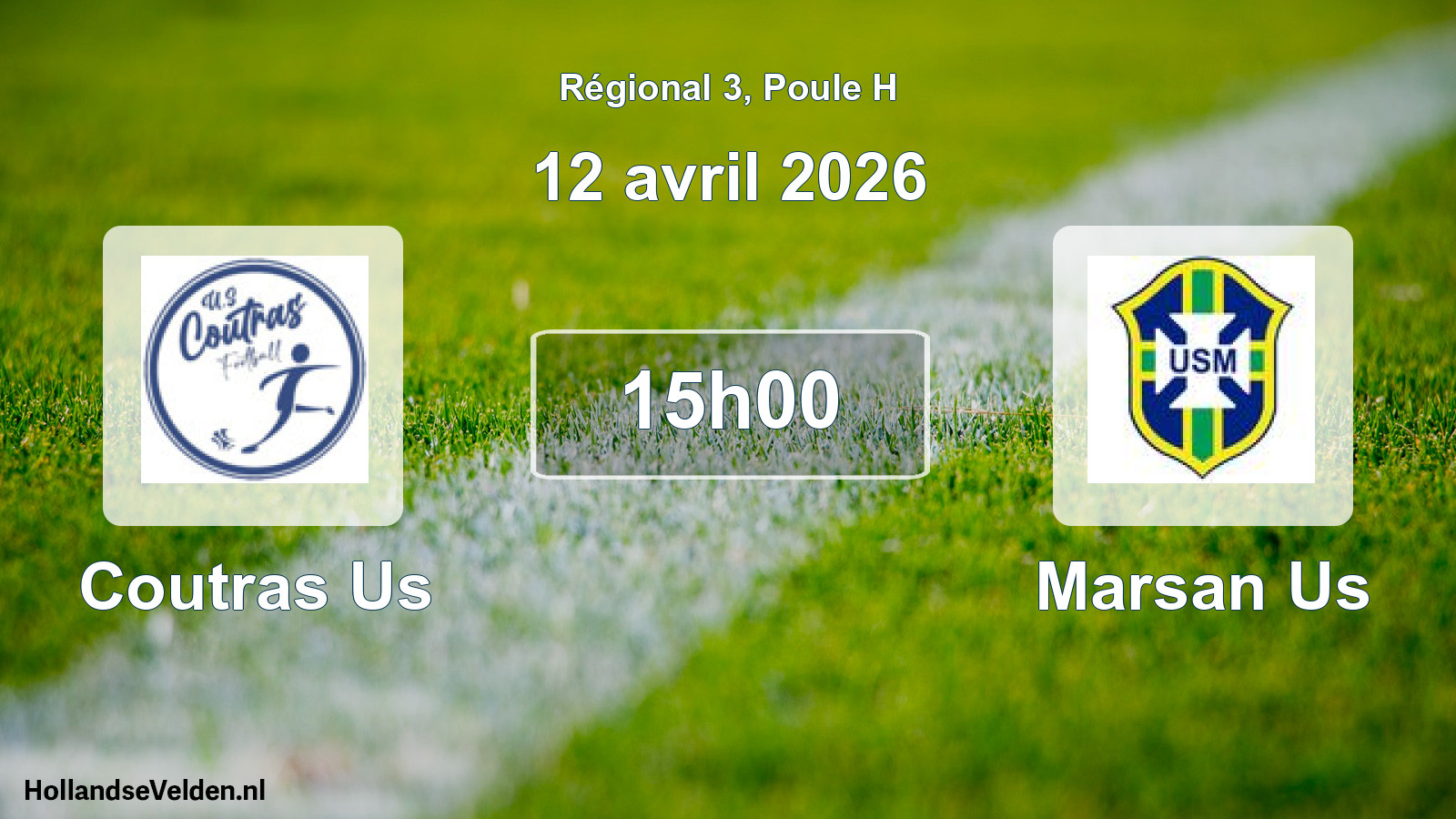 Scheduled Match: Coutras Us - Marsan Us (12 April 2026)
