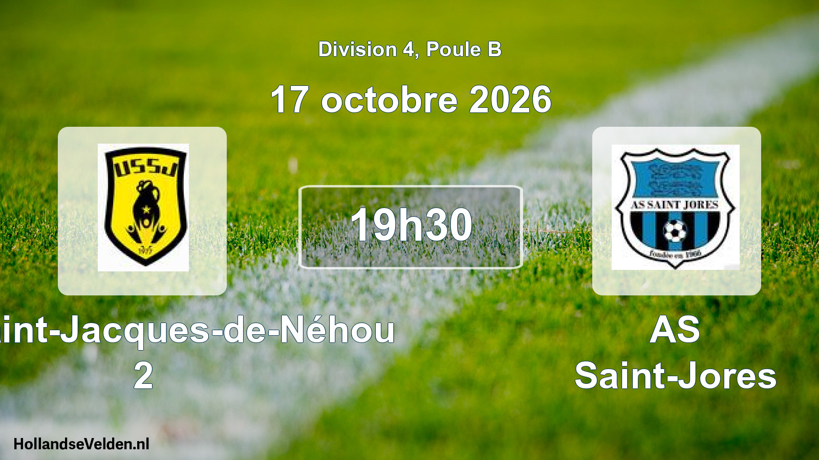 Match programmé: US Saint-Jacques-de-Néhou 2 - AS Saint-Jores (17 octobre 2026)