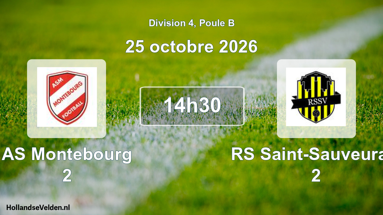 Scheduled Match: AS Montebourg 2 - RS Saint-Sauveurais 2 (25 October 2026)