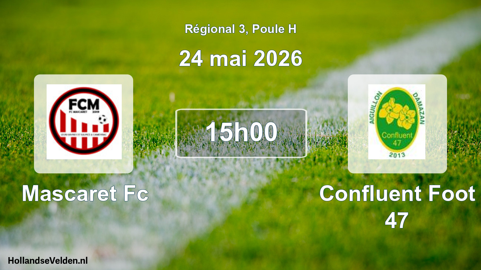 Scheduled Match: Mascaret Fc - Confluent Foot 47 (24 May 2026)