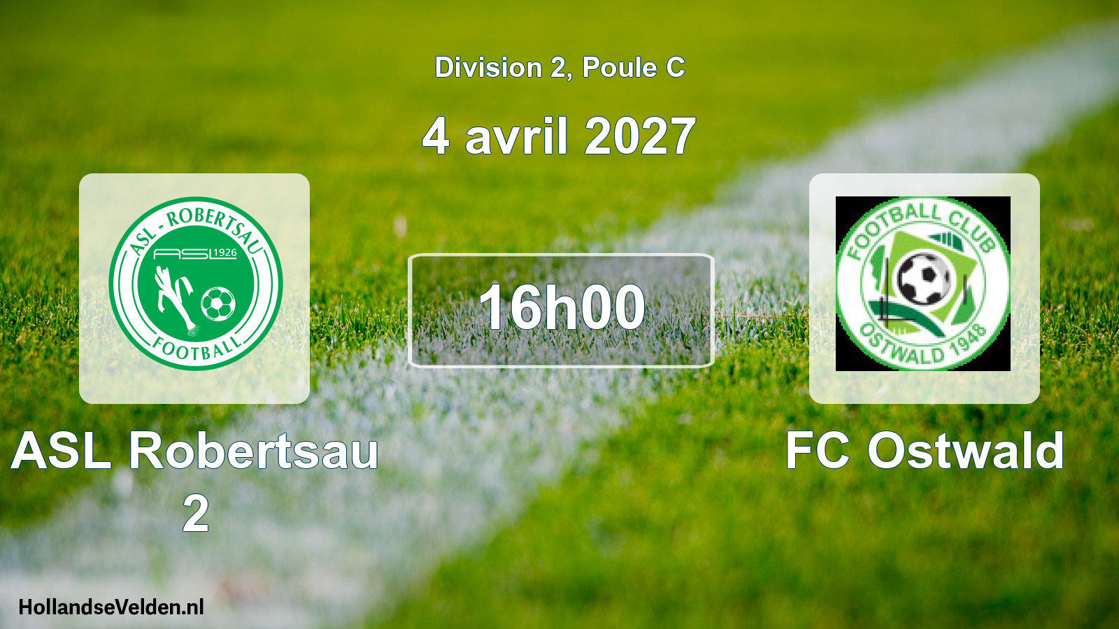 Scheduled Match: ASL Robertsau 2 - FC Ostwald (4 April 2027)