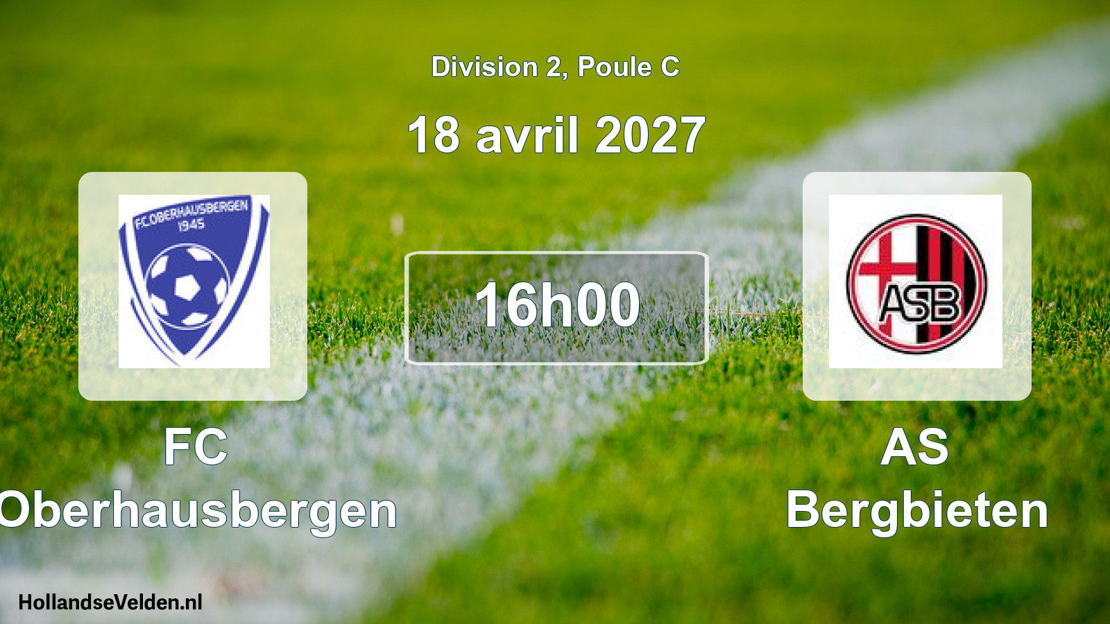 Geplande wedstrijd: FC Oberhausbergen - AS Bergbieten (18 april 2027)