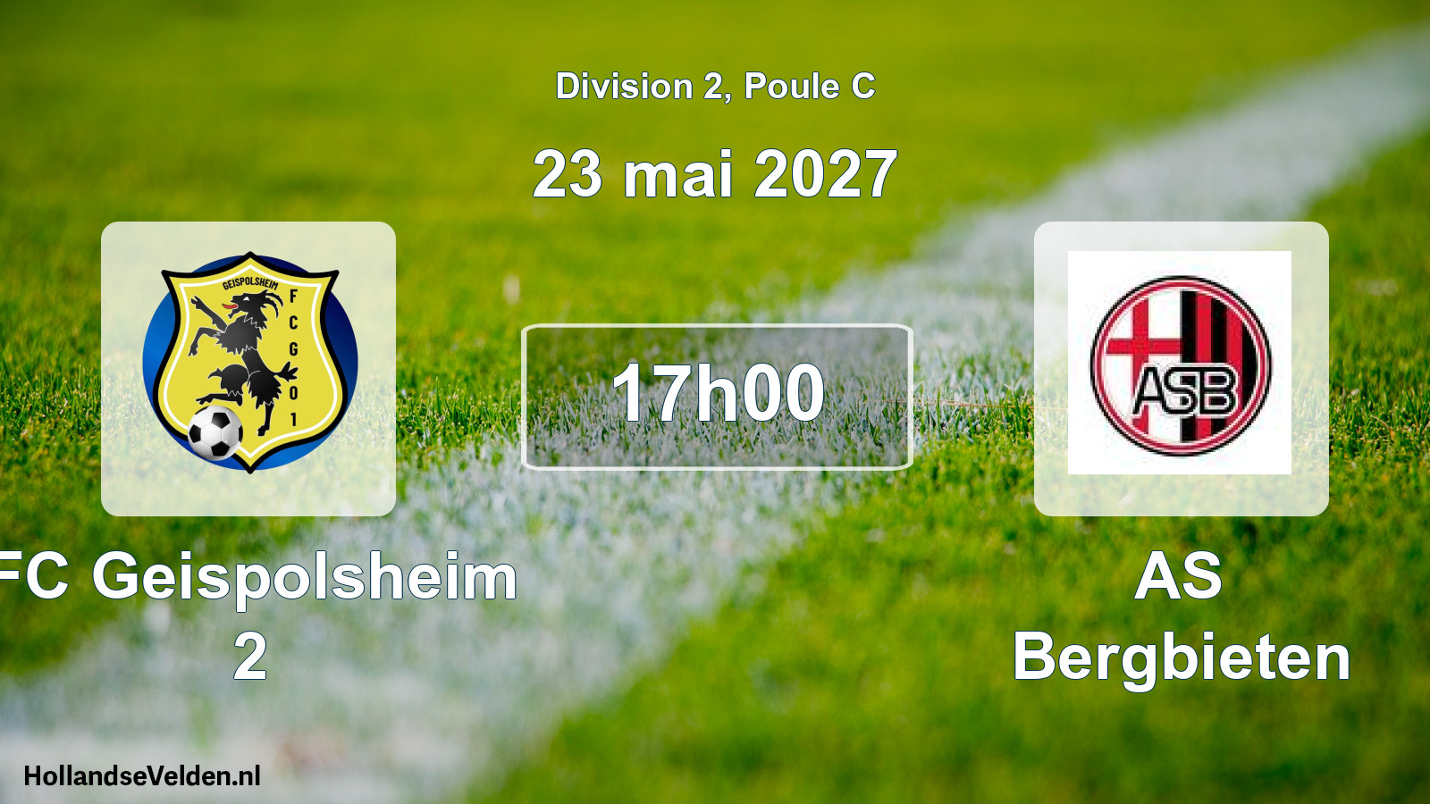 Scheduled Match: FC Geispolsheim 2 - AS Bergbieten (23 May 2027)