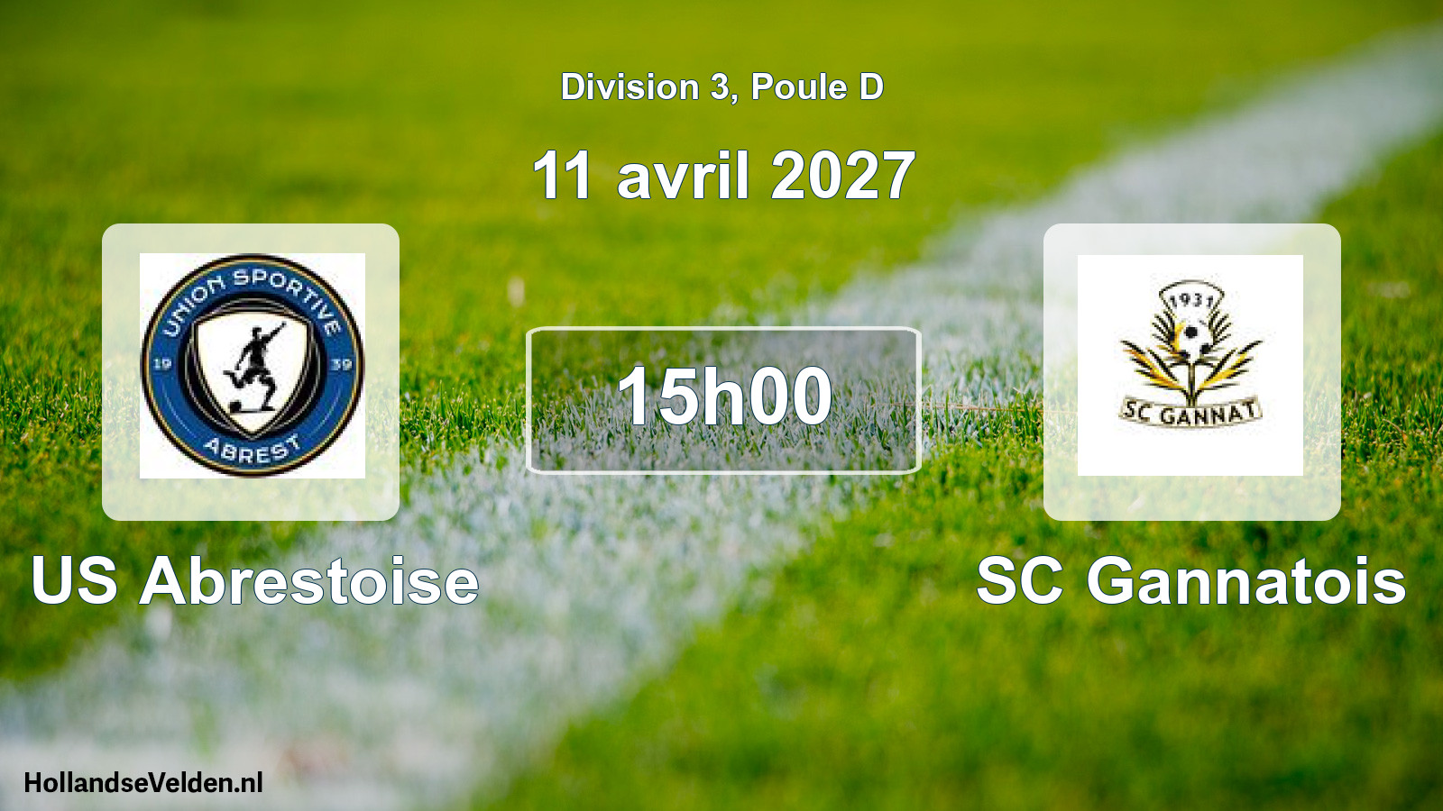 Scheduled Match: US Abrestoise - SC Gannatois (11 April 2027)