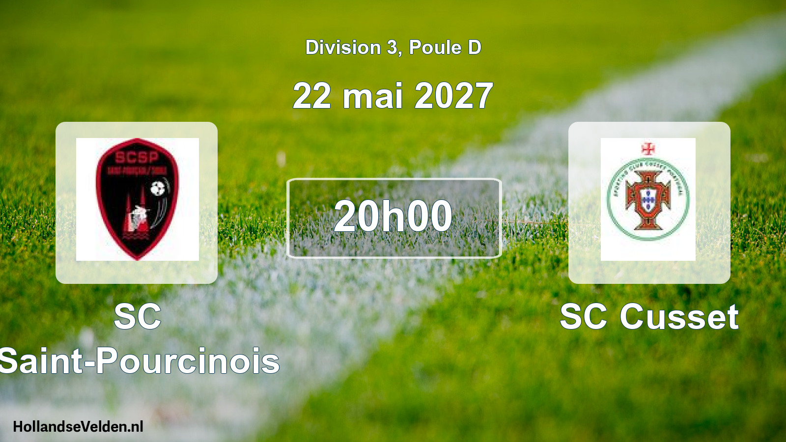 Geplande wedstrijd: SC Saint-Pourcinois - SC Cusset (22 mei 2027)