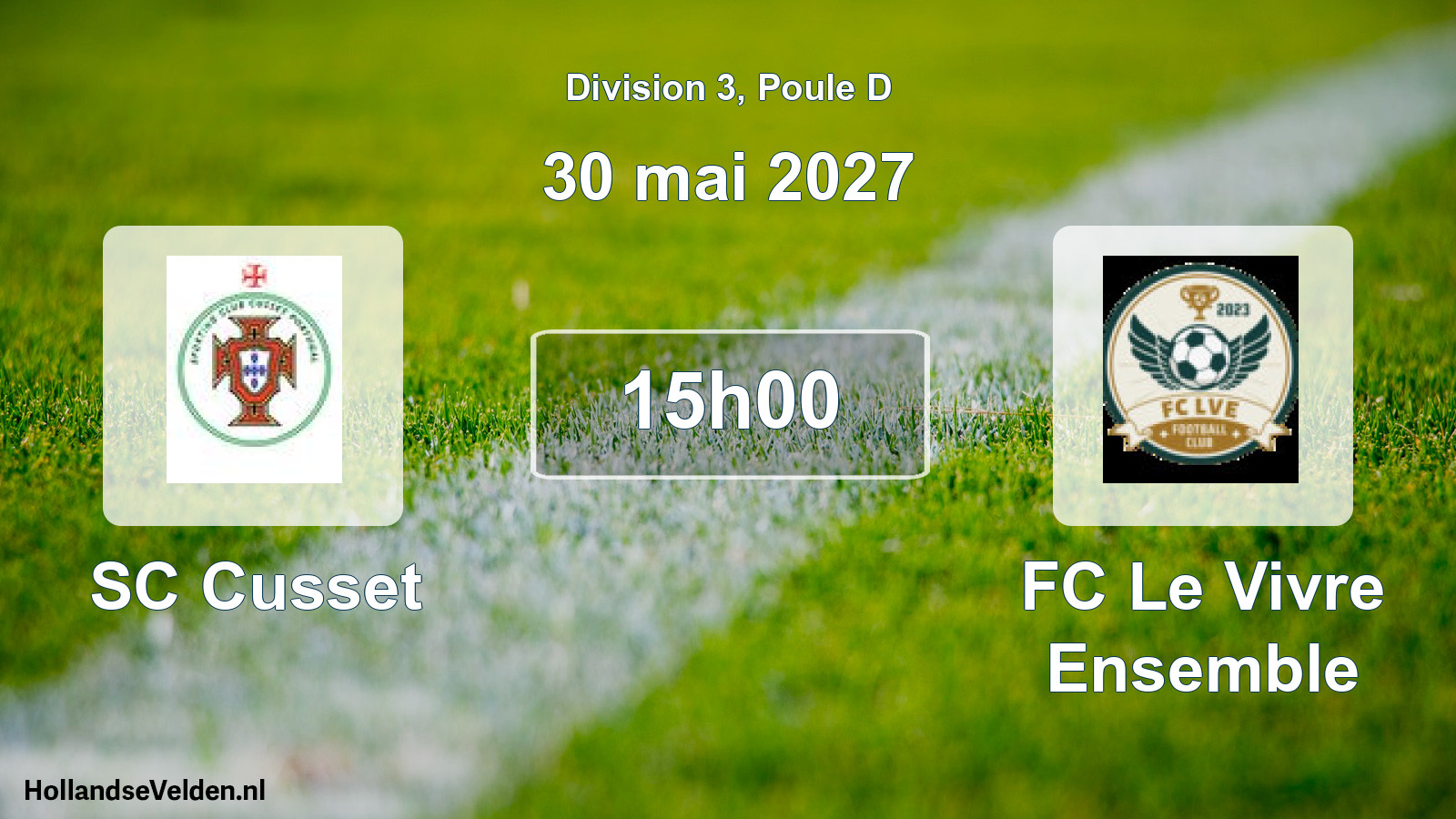 Match programmé: SC Cusset - FC Le Vivre Ensemble (30 mai 2027)