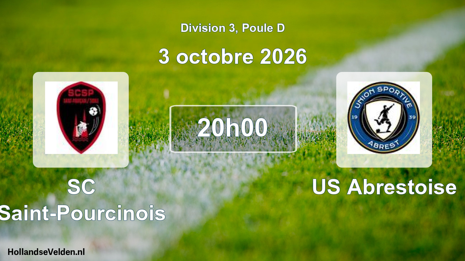 Scheduled Match: SC Saint-Pourcinois - US Abrestoise (3 October 2026)