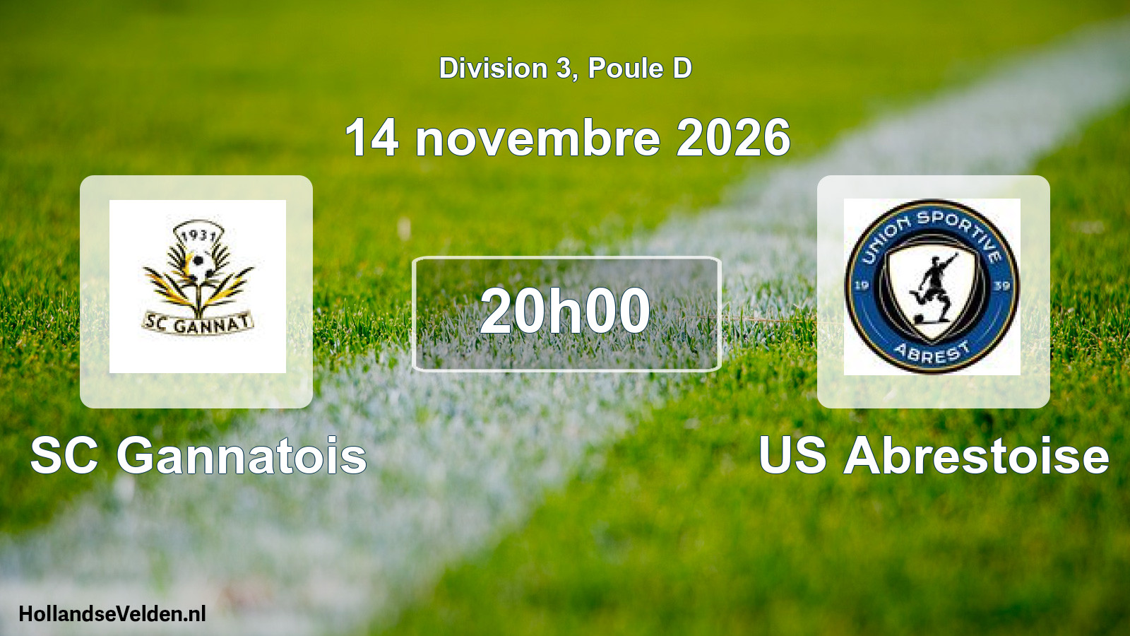 Scheduled Match: SC Gannatois - US Abrestoise (14 November 2026)