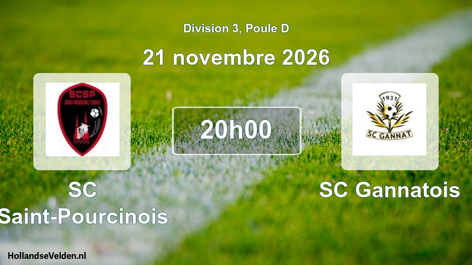 Scheduled Match: SC Saint-Pourcinois - SC Gannatois (21 November 2026)