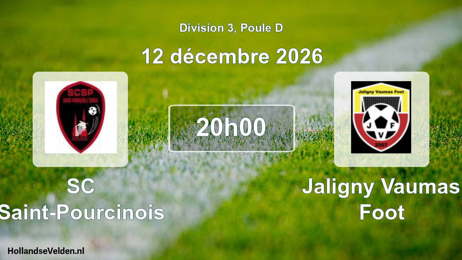 Scheduled Match: SC Saint-Pourcinois - Jaligny Vaumas Foot (12 December 2026)