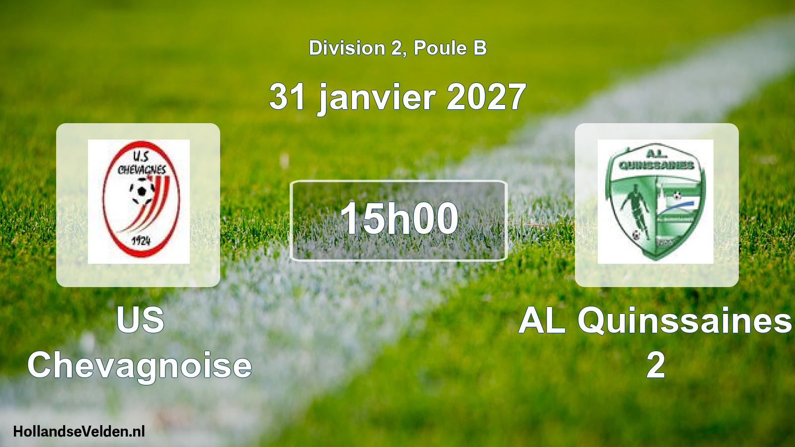 Match programmé: US Chevagnoise - AL Quinssaines 2 (31 janvier 2027)