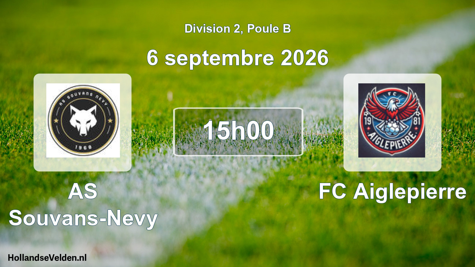 Geplande wedstrijd: AS Souvans-Nevy - FC Aiglepierre (6 september 2026)