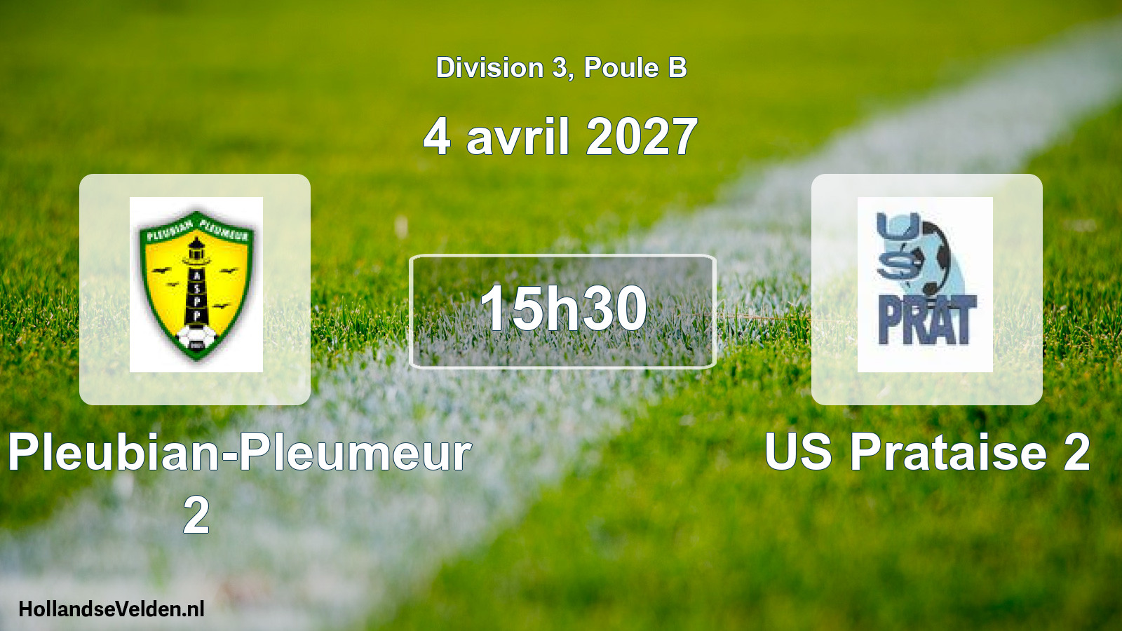 Geplande wedstrijd: AS Pleubian-Pleumeur 2 - US Prataise 2 (4 april 2027)
