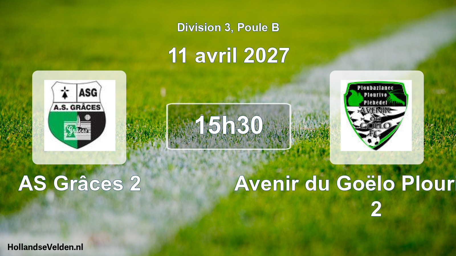 Scheduled Match: AS Grâces 2 - Avenir du Goëlo Plourivo FC 2 (11 April 2027)