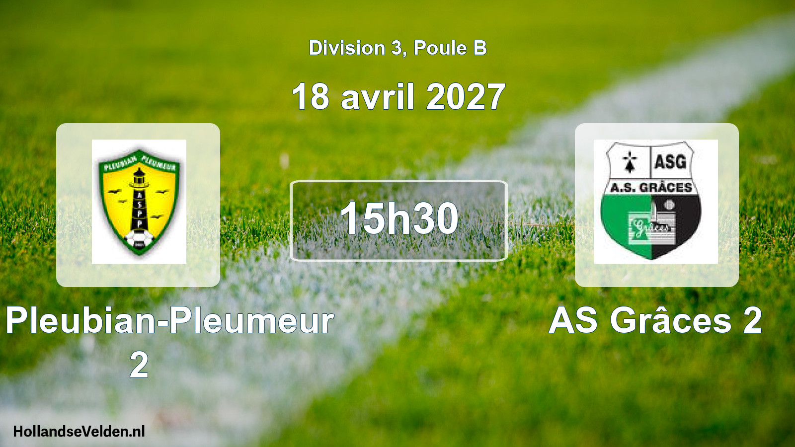 Scheduled Match: AS Pleubian-Pleumeur 2 - AS Grâces 2 (18 April 2027)