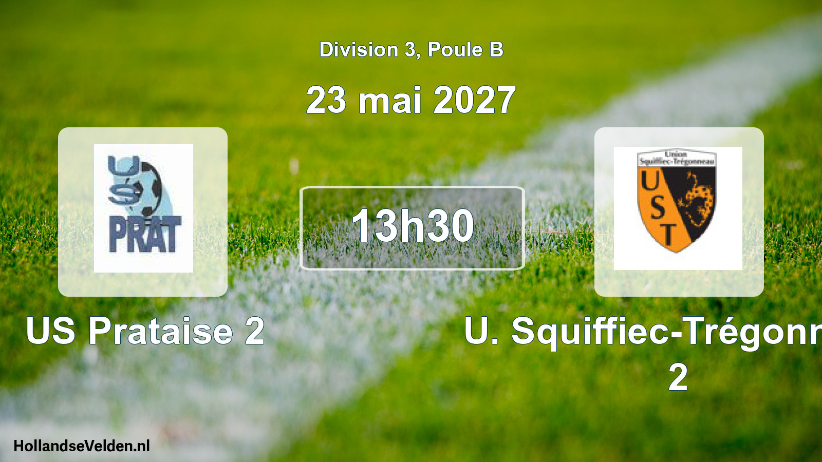 Match programmé: US Prataise 2 - U. Squiffiec-Trégonneau 2 (23 mai 2027)
