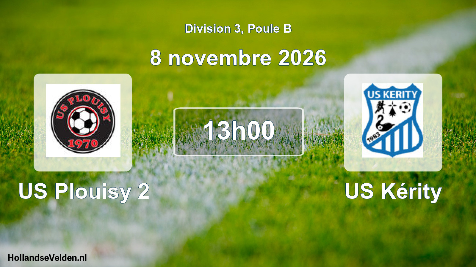 Scheduled Match: US Plouisy 2 - US Kérity (8 November 2026)