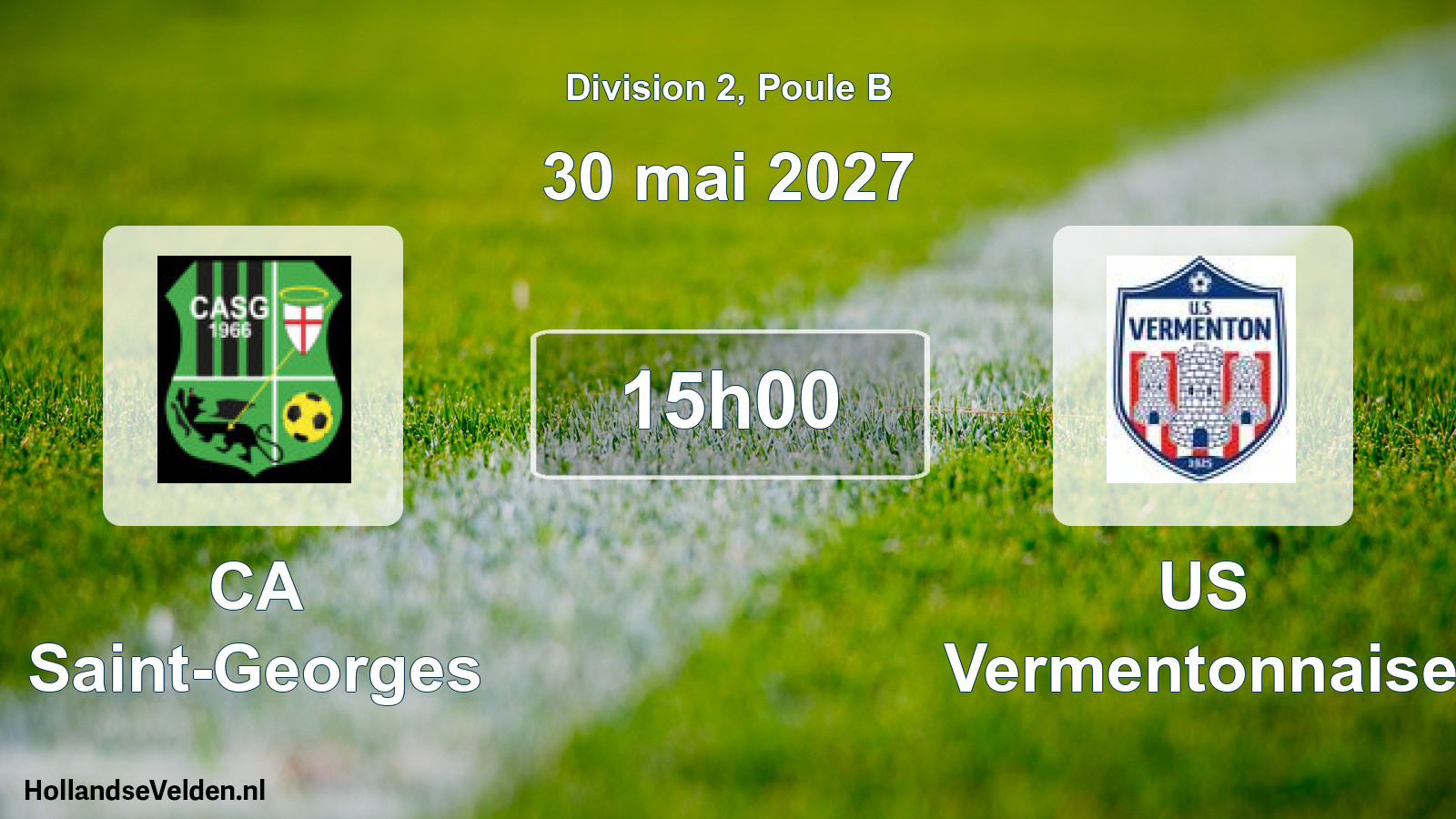Match programmé: CA Saint-Georges - US Vermentonnaise (30 mai 2027)