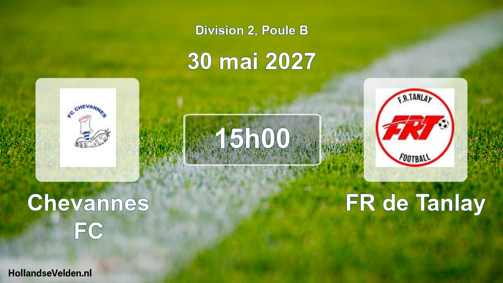 Match programmé: Chevannes FC - FR de Tanlay (30 mai 2027)