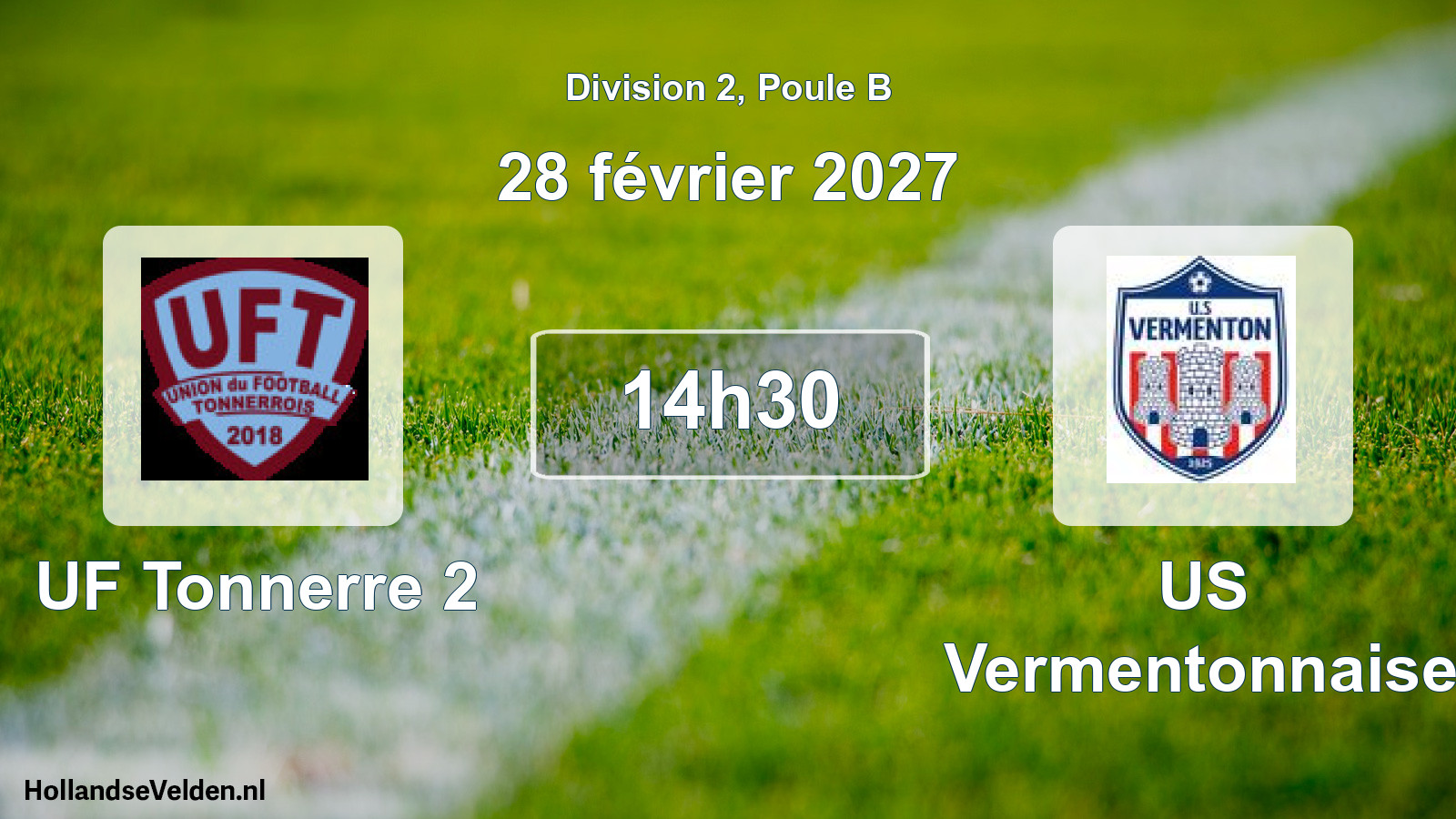 Match programmé: UF Tonnerre 2 - US Vermentonnaise (28 février 2027)