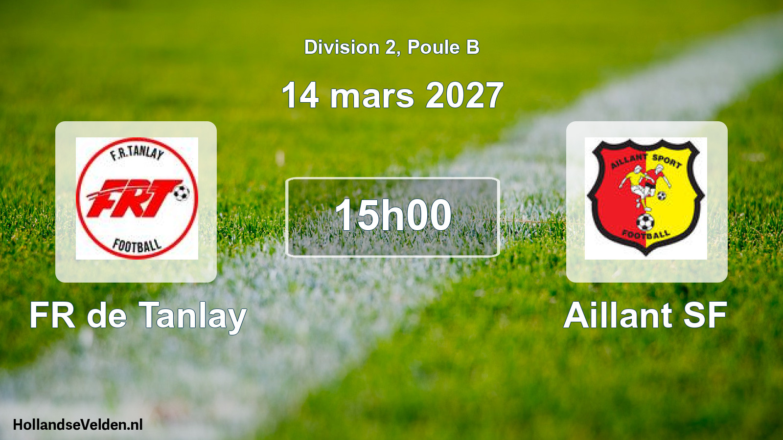 Match programmé: FR de Tanlay - Aillant SF (14 mars 2027)