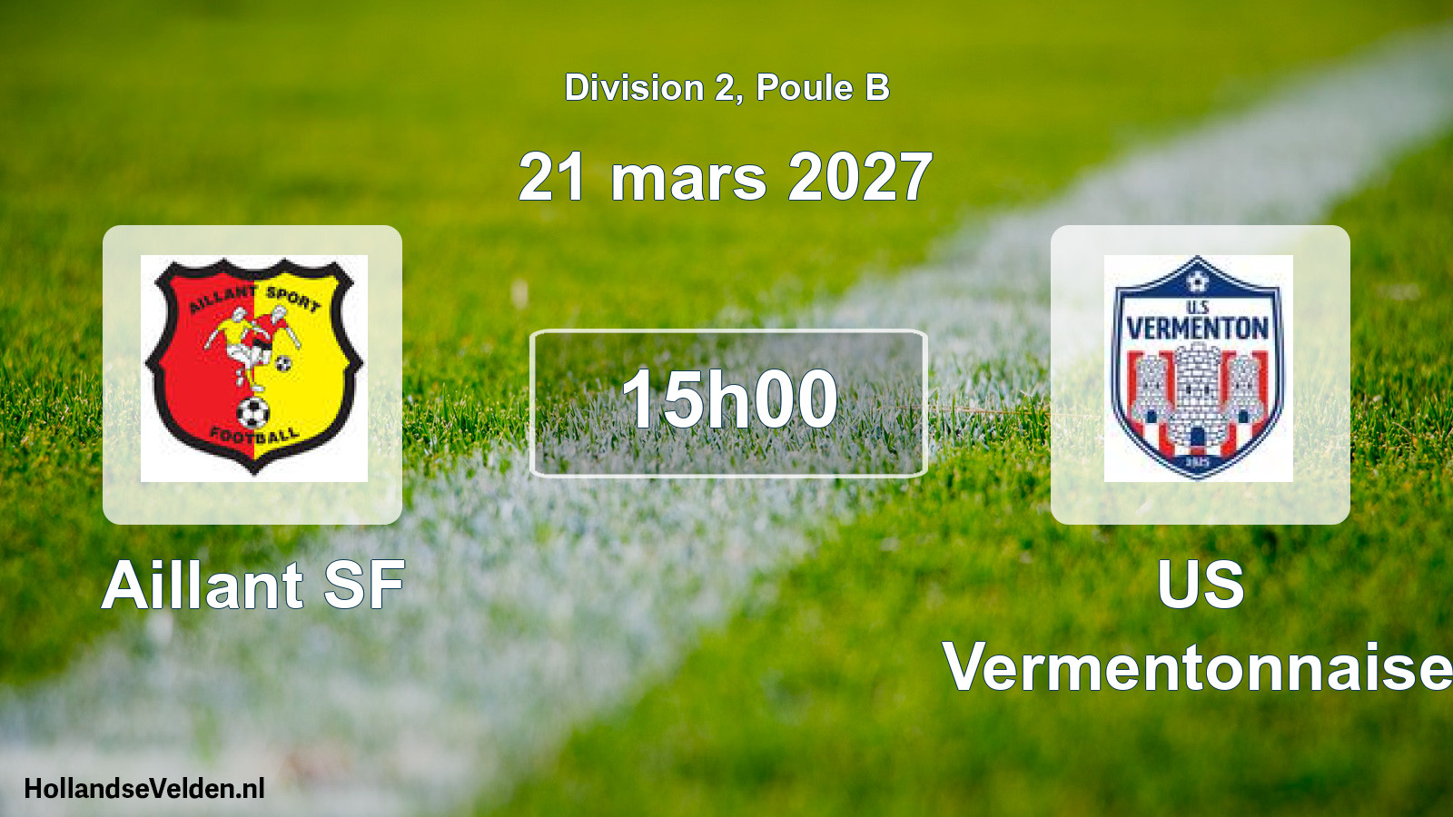 Match programmé: Aillant SF - US Vermentonnaise (21 mars 2027)