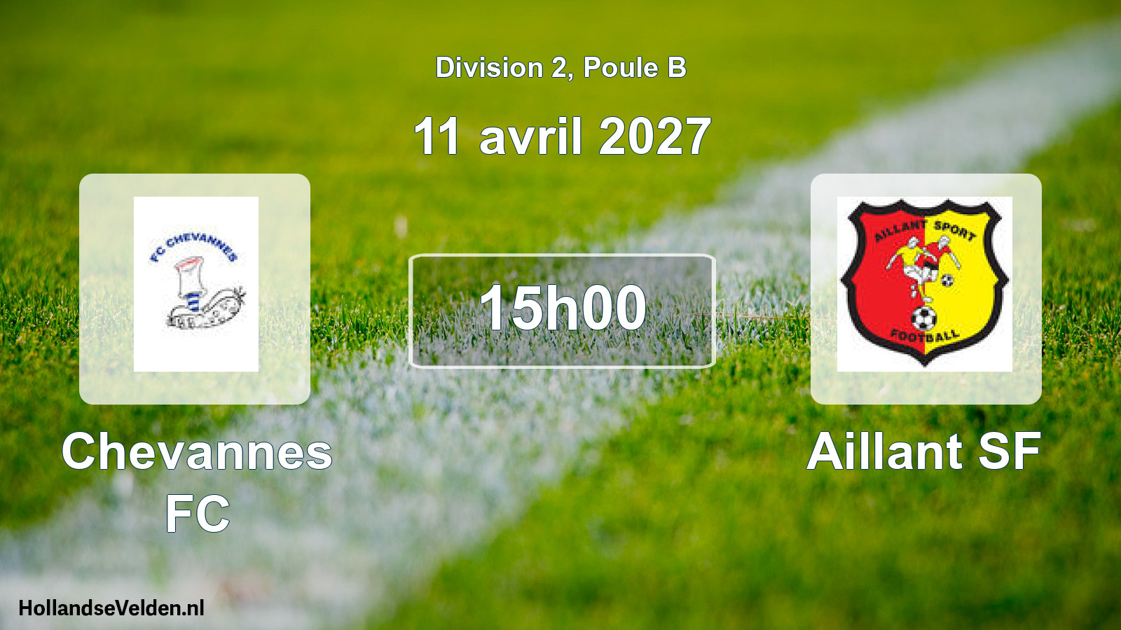 Match programmé: Chevannes FC - Aillant SF (11 avril 2027)