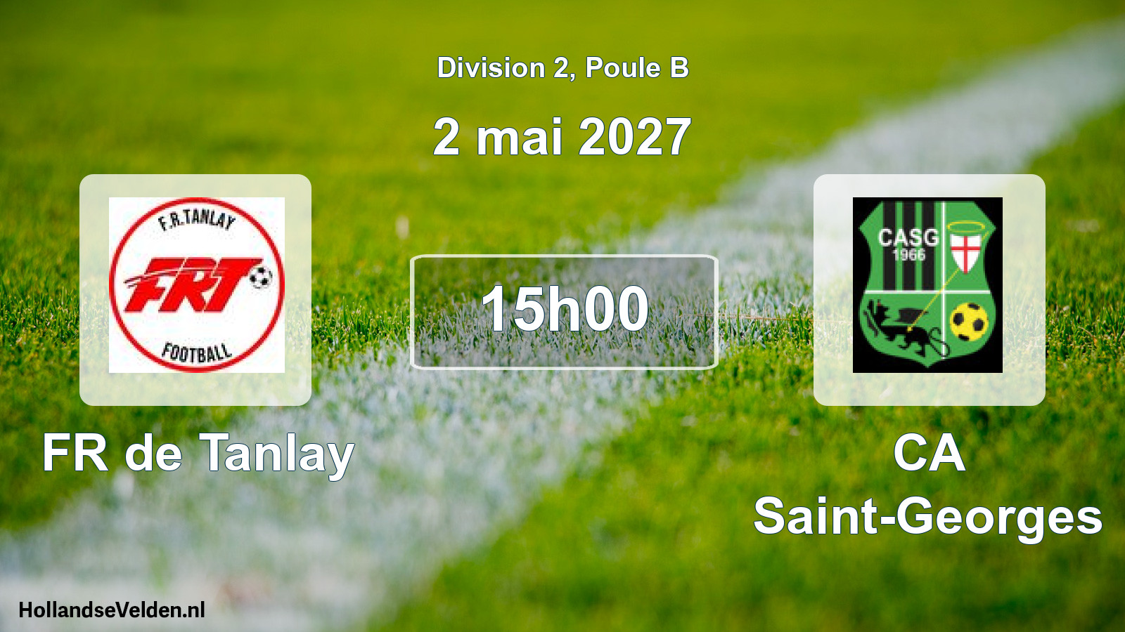 Match programmé: FR de Tanlay - CA Saint-Georges (2 mai 2027)