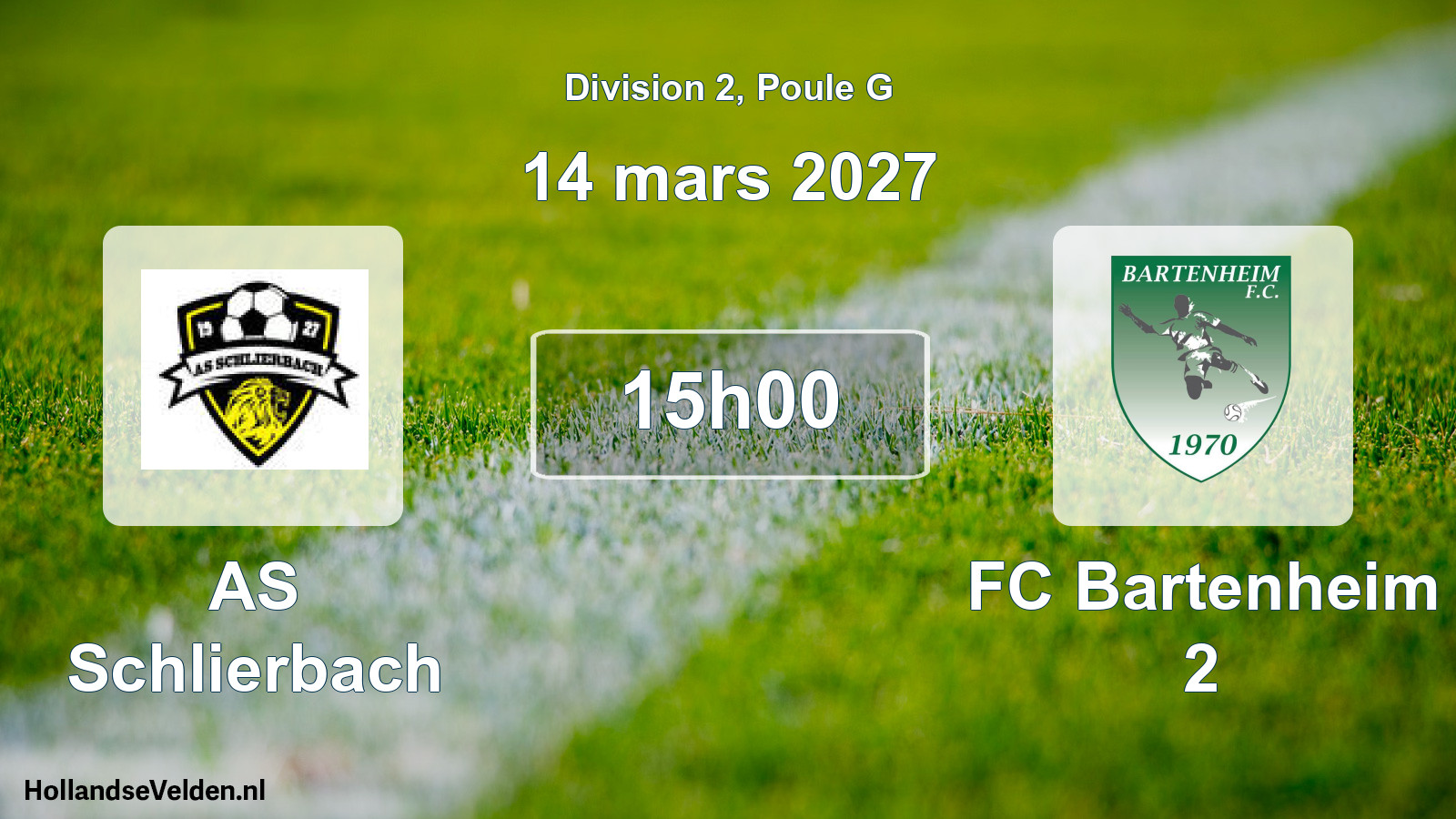 Scheduled Match: AS Schlierbach - FC Bartenheim 2 (14 March 2027)