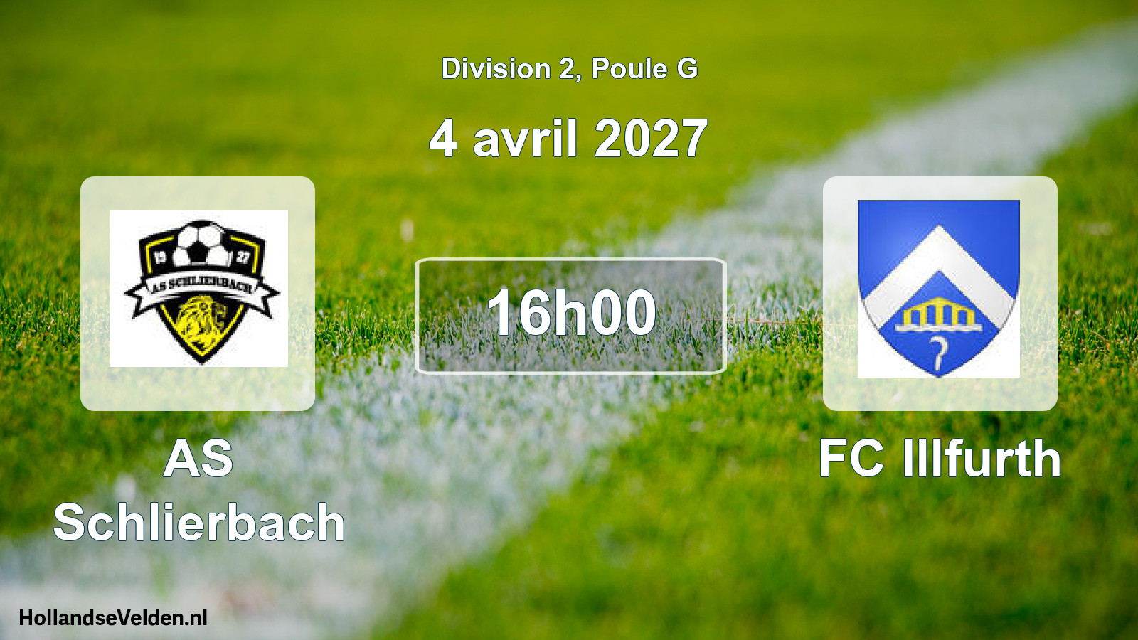 Match programmé: AS Schlierbach - FC Illfurth (4 avril 2027)