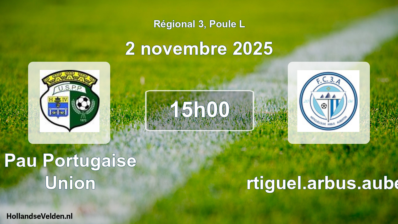 Scheduled Match: Pau Portugaise Union - Artiguel.arbus.auber (2 November 2025)