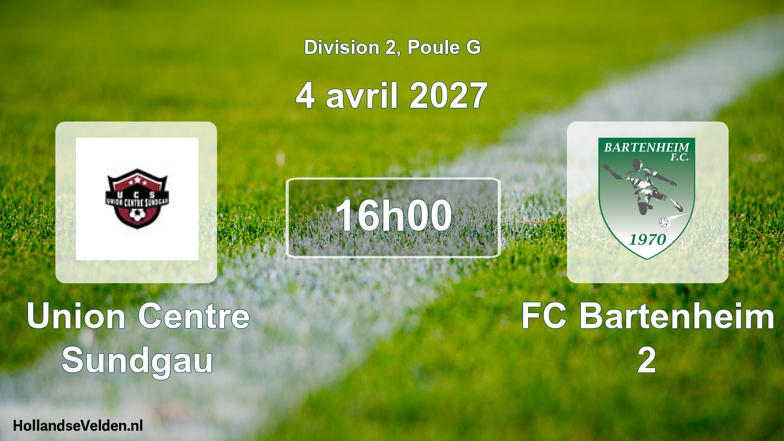 Scheduled Match: Union Centre Sundgau - FC Bartenheim 2 (4 April 2027)