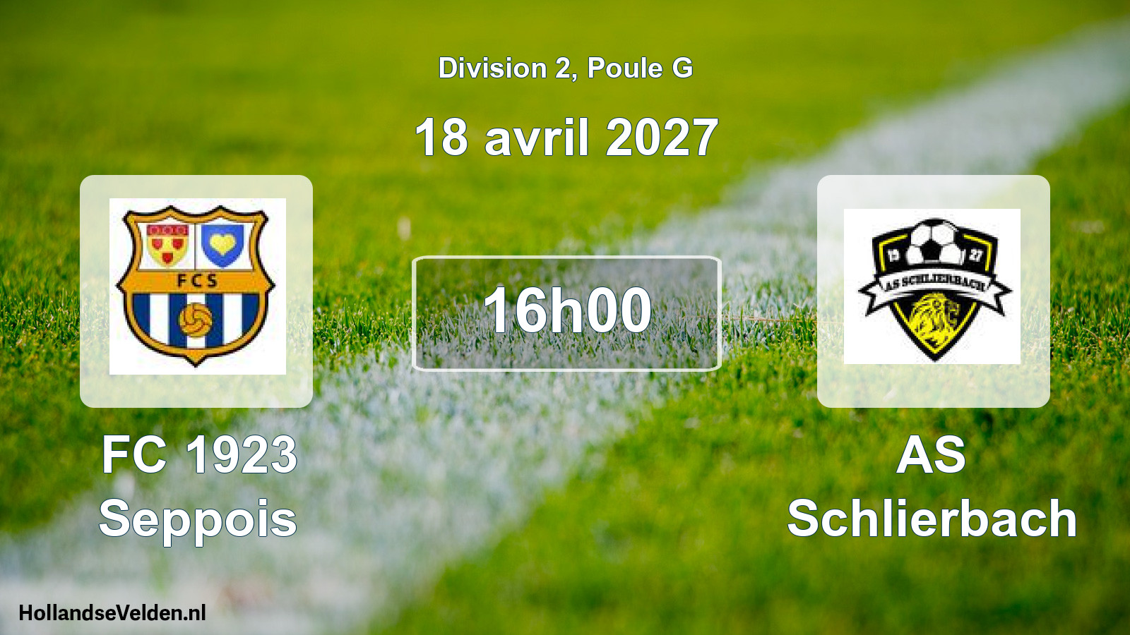 Scheduled Match: FC 1923 Seppois - AS Schlierbach (18 April 2027)