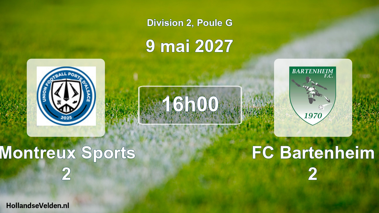 Scheduled Match: Montreux Sports 2 - FC Bartenheim 2 (9 May 2027)