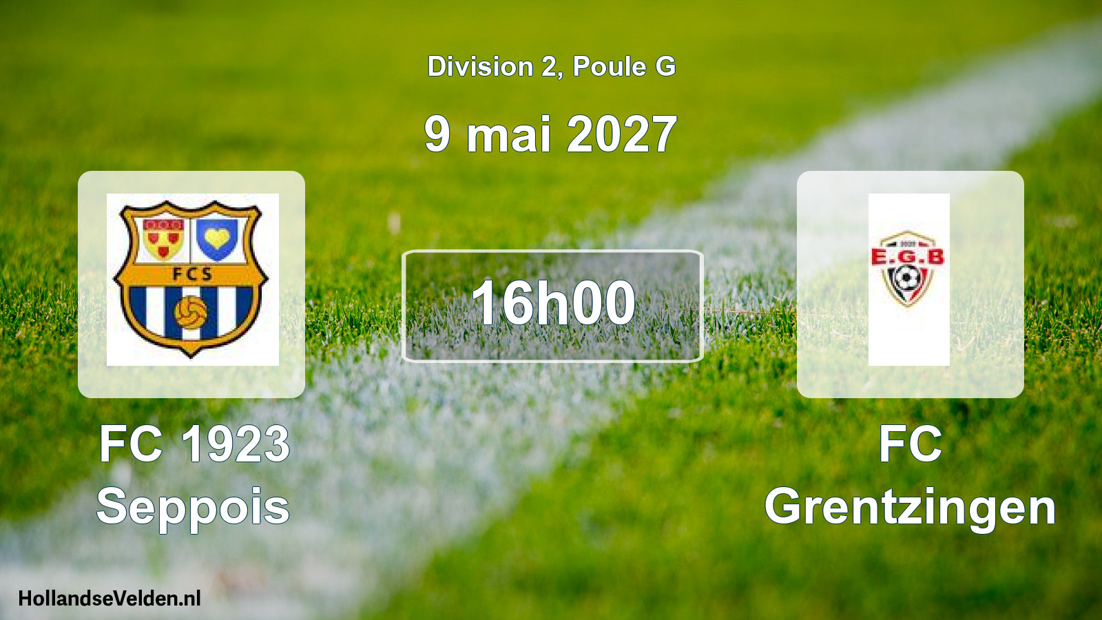 Scheduled Match: FC 1923 Seppois - FC Grentzingen (9 May 2027)