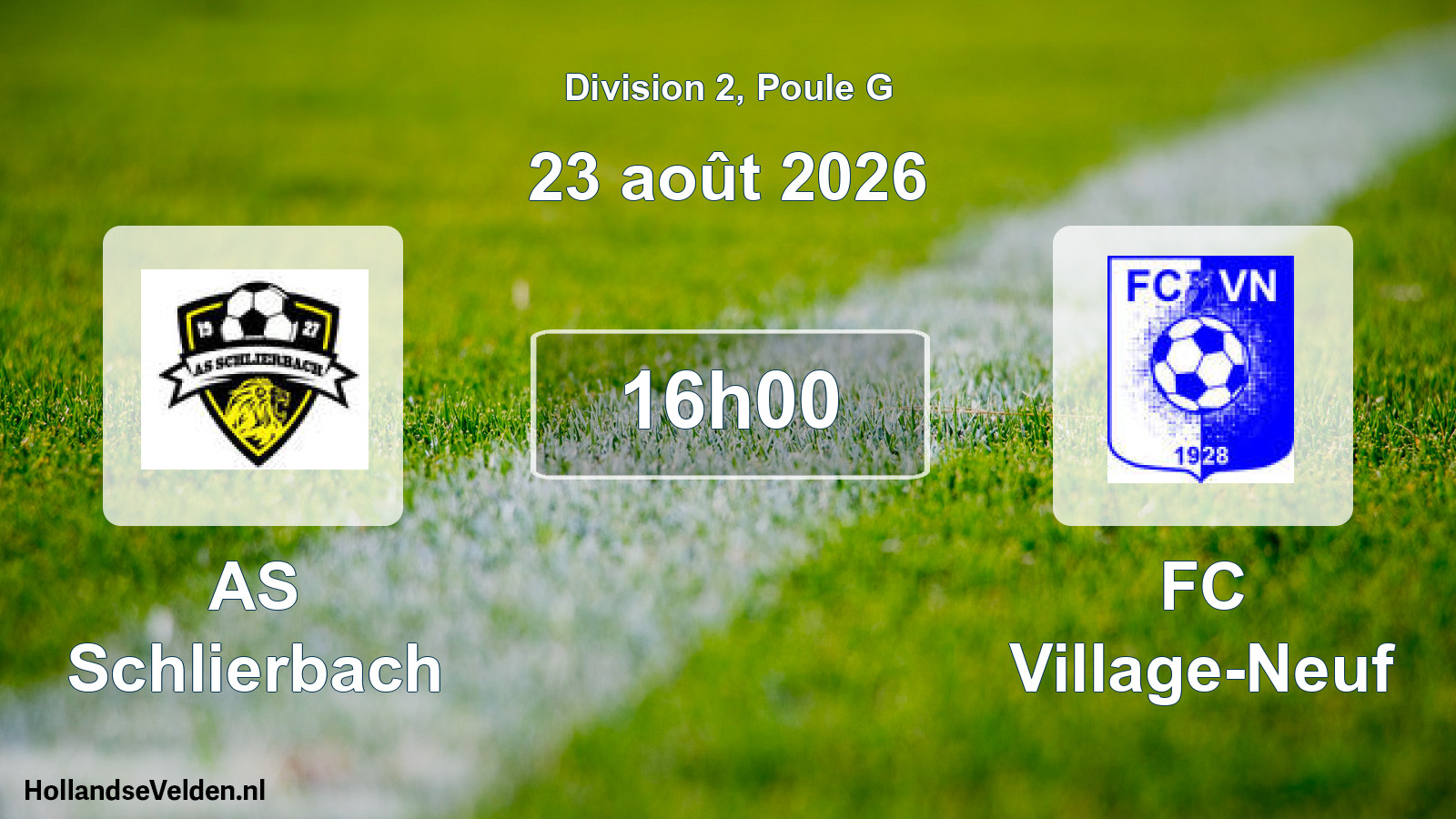 Scheduled Match: AS Schlierbach - FC Village-Neuf (23 August 2026)