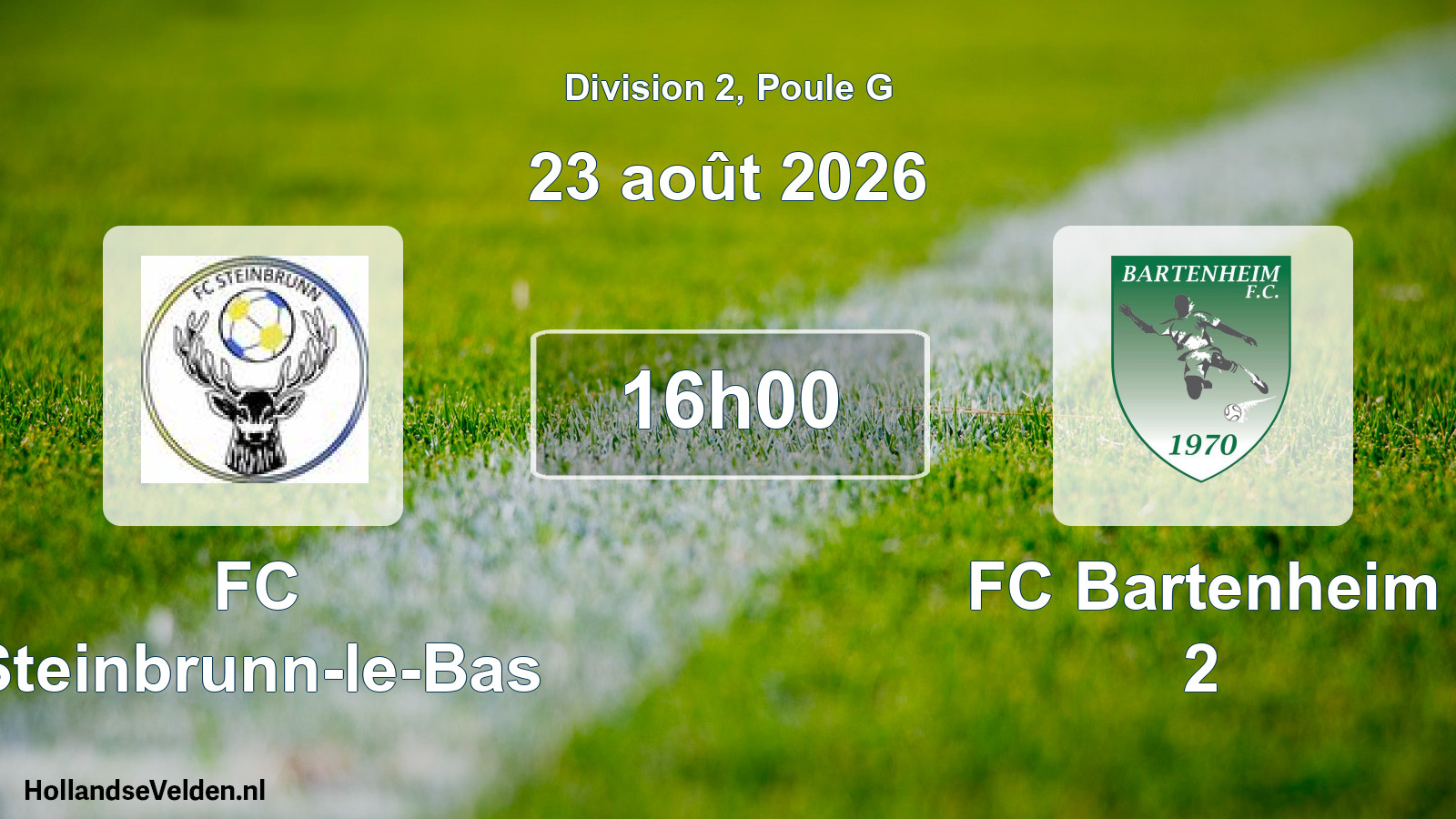 Scheduled Match: FC Steinbrunn-le-Bas - FC Bartenheim 2 (23 August 2026)