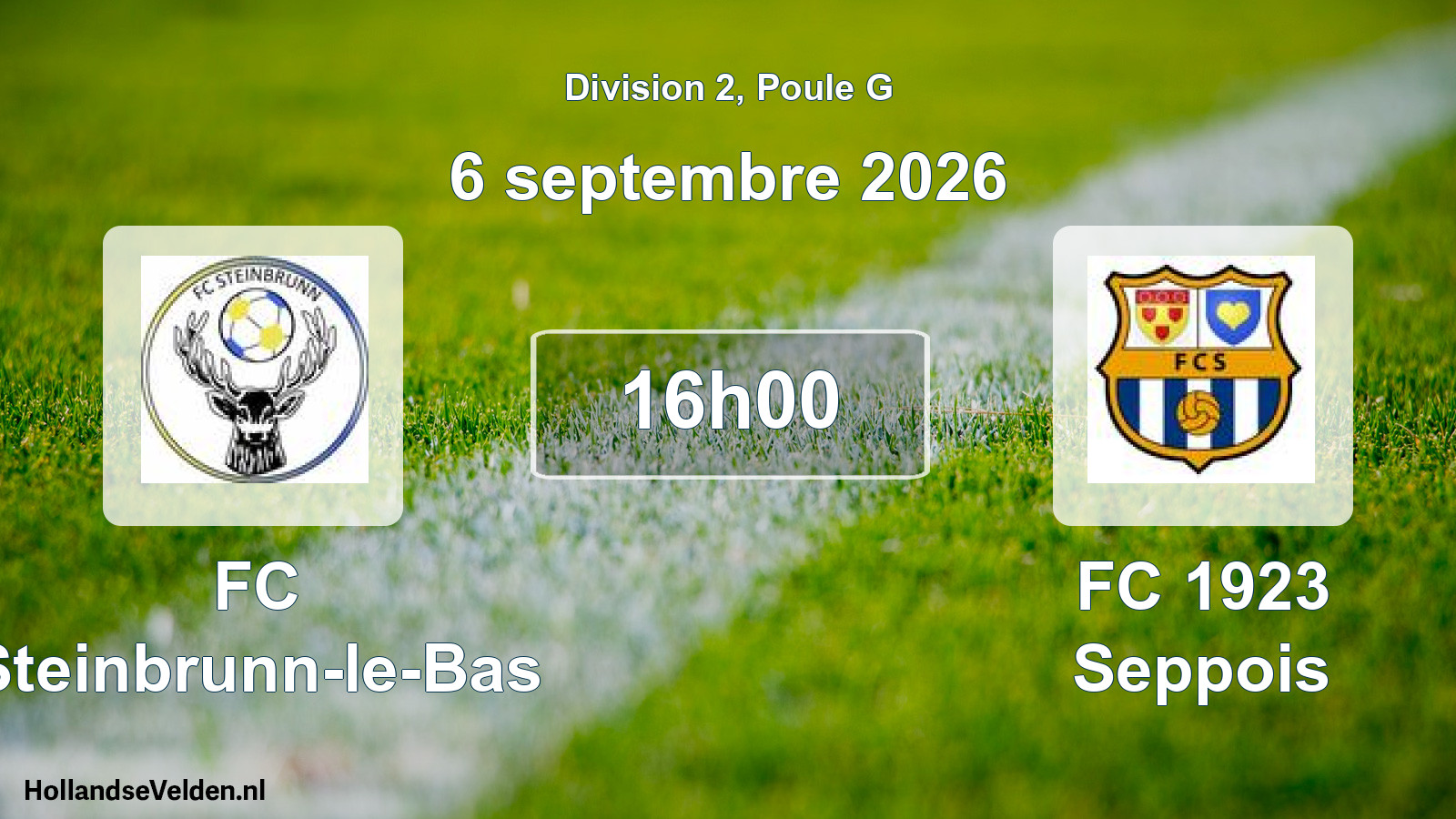 Scheduled Match: FC Steinbrunn-le-Bas - FC 1923 Seppois (6 September 2026)