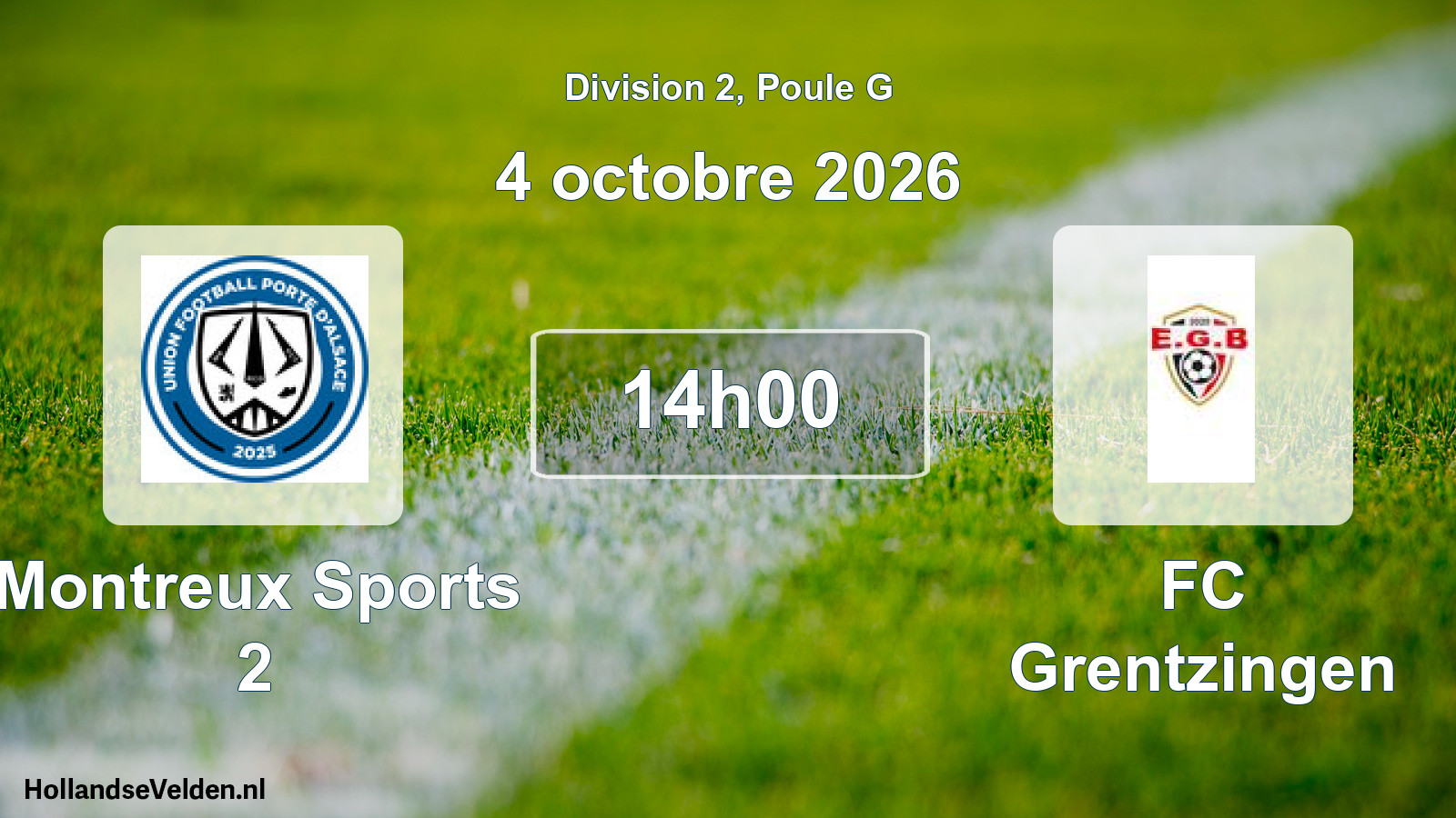 Scheduled Match: Montreux Sports 2 - FC Grentzingen (4 October 2026)