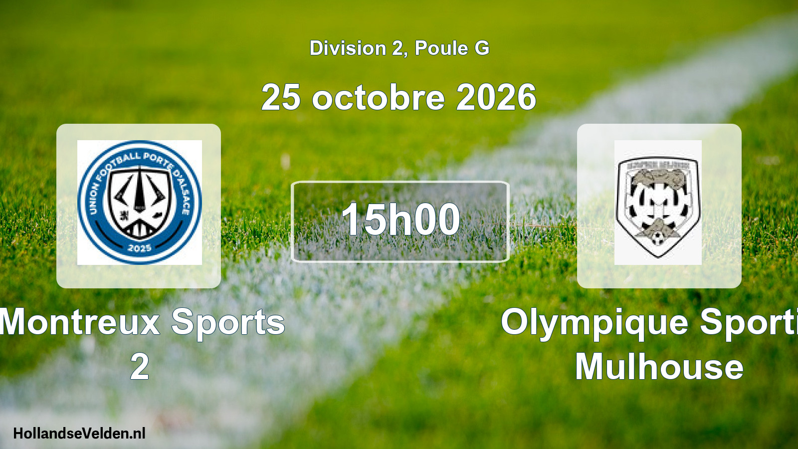 Scheduled Match: Montreux Sports 2 - Olympique Sportif Mulhouse (25 October 2026)