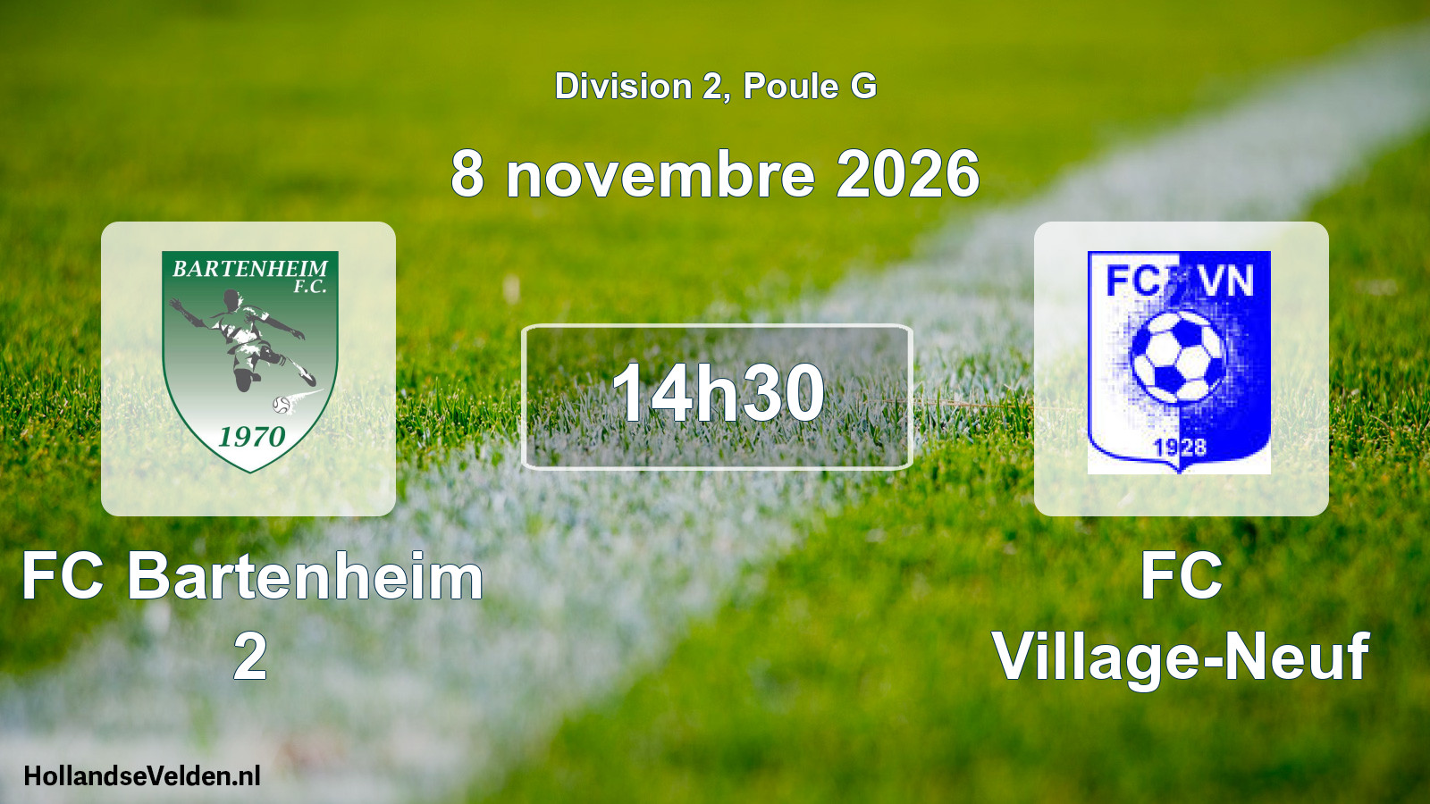 Scheduled Match: FC Bartenheim 2 - FC Village-Neuf (8 November 2026)