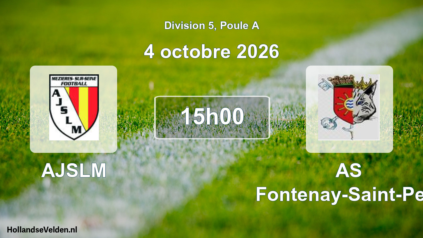 Scheduled Match: AJSLM - AS Fontenay-Saint-Pere (4 October 2026)