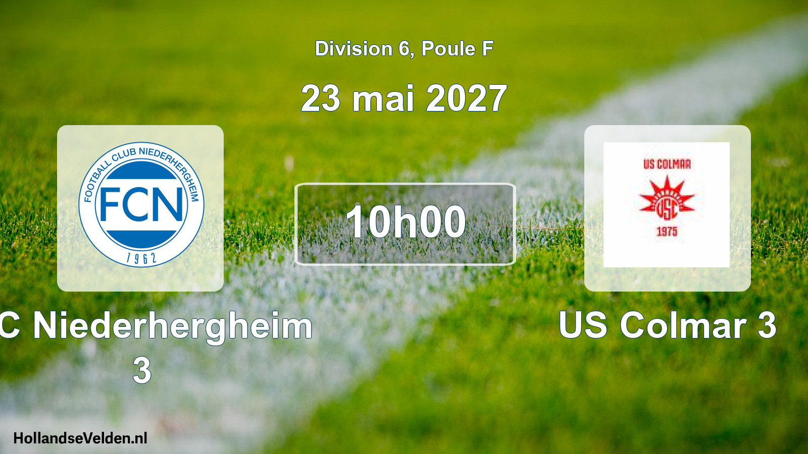 Scheduled Match: FC Niederhergheim 3 - US Colmar 3 (23 May 2027)