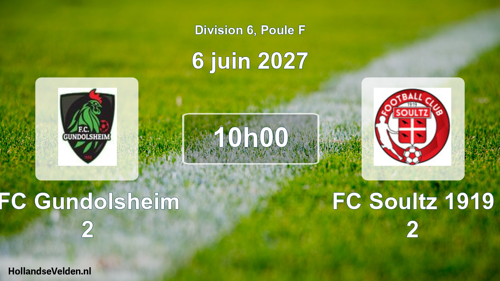 Scheduled Match: FC Gundolsheim 2 - FC Soultz 1919 2 (6 June 2027)