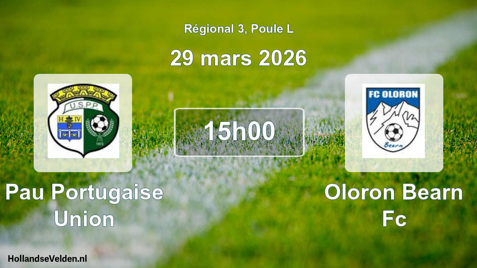 Geplande wedstrijd: Pau Portugaise Union - Oloron Bearn Fc (29 maart 2026)