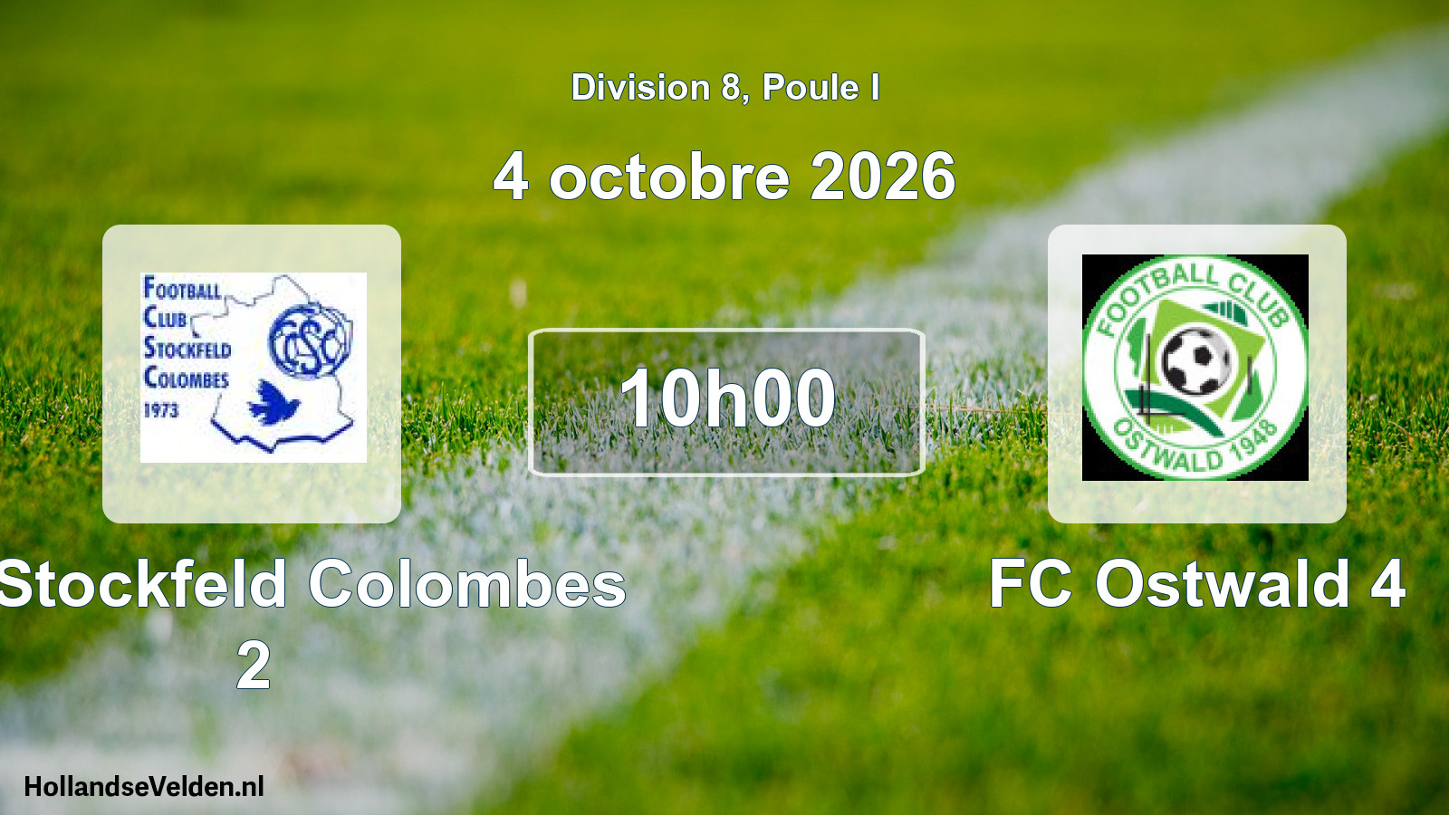 Scheduled Match: FC Stockfeld Colombes 2 - FC Ostwald 4 (4 October 2026)
